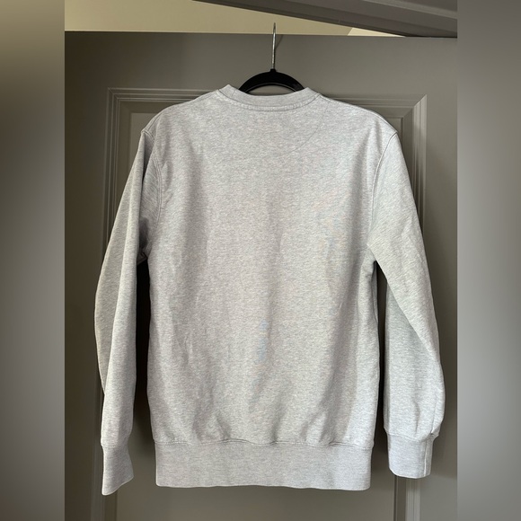 Palace Flocka P Crew, Grey Marl/Blue, Size Small, Season Autumn 2017 - Picture 3 of 4